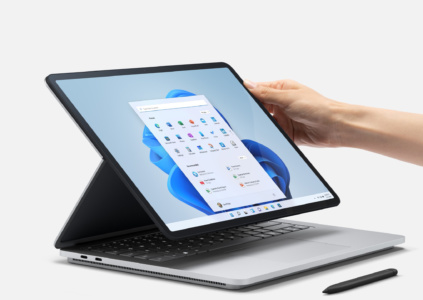 Surface Laptop Studio – самый мощный из ноутбуков Microsoft, он получил новый шарнир и цену от $1600