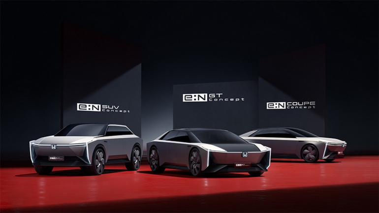 Honda представила в Китае сразу пять электромобилей семейства e:N Series, первые два начнут продавать уже в 2022 году