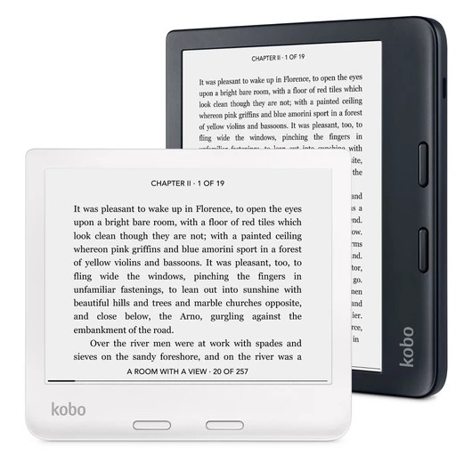 Kobo представил пару новых E Ink ридеров - 7-дюймовый Libra 2 за $180 и 8-дюймовый Sage за $260