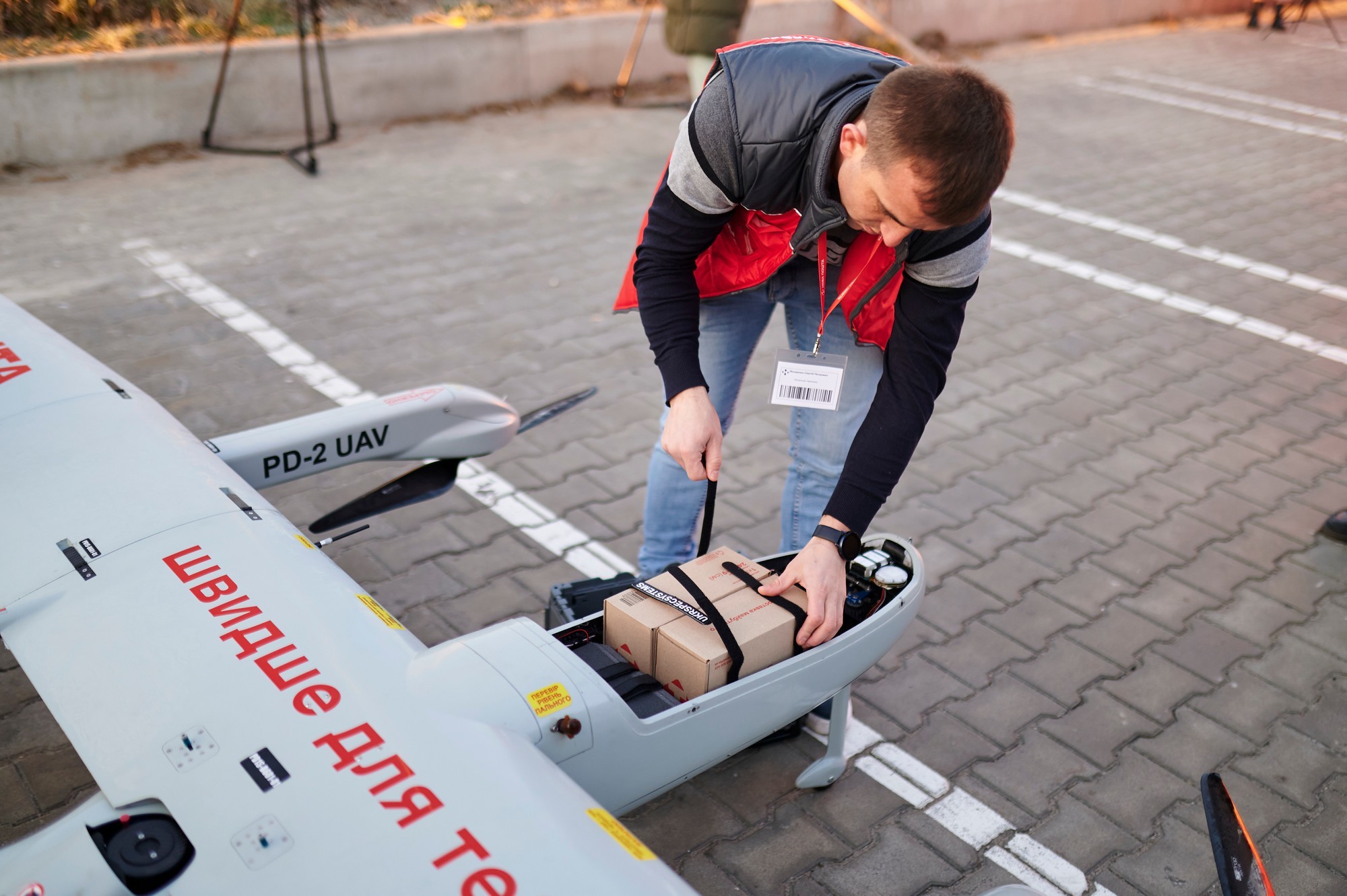 "New post" carried out the second unmanned parcel delivery from Kyiv to Lviv (UAV can carry up to 16 kg of cargo and fly at an altitude of up to 900 m for 12 hours)