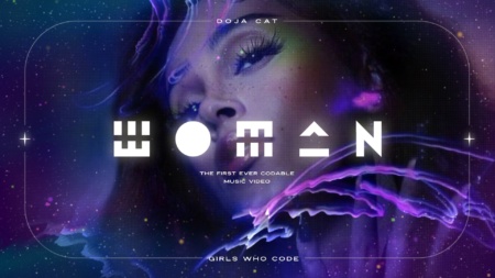 Doja Cat и Girls Who Code создали интерактивный клип на песню Woman, который можно самостоятельно изменить с помощью программирования
