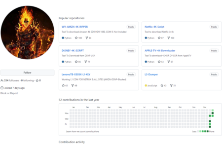 На GitHub выложили инструменты для скачивания видео с Netflix, Apple TV+, Disney+ и Amazon Prime Video
