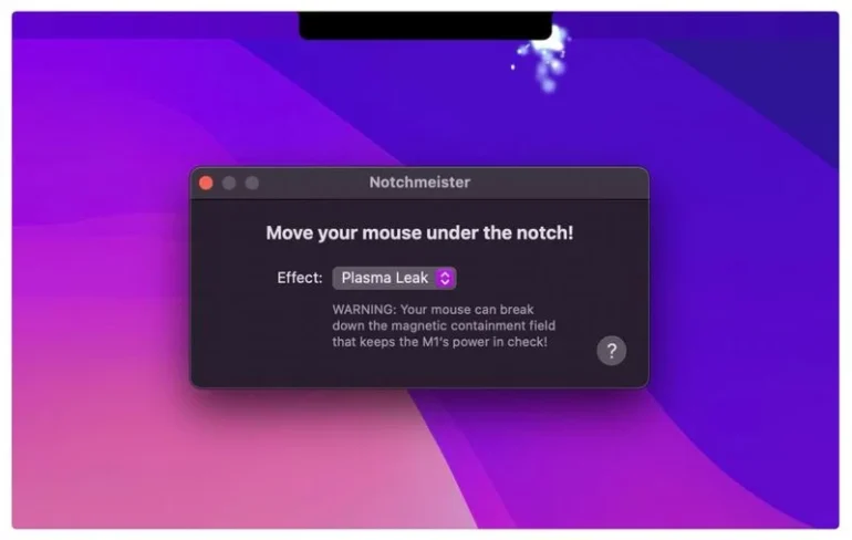 Приложение Notchmeister позволяет украсить вырез в дисплее ноутбуков MacBook Pro