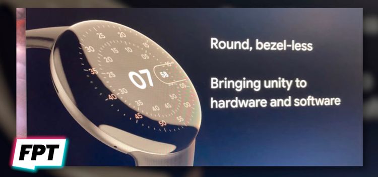 В сети появились рендеры Google Pixel Watch с круглым безрамочным экраном