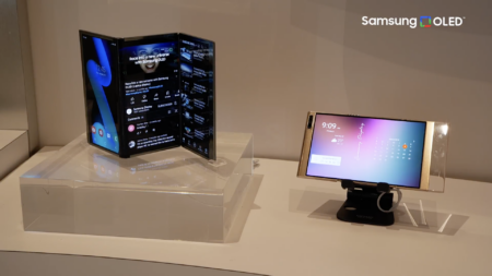 Samsung продемонстрировала прототипы складных смартфонов и ноутбуков будущего — в том числе с раздвижным и складываемым втрое экранами