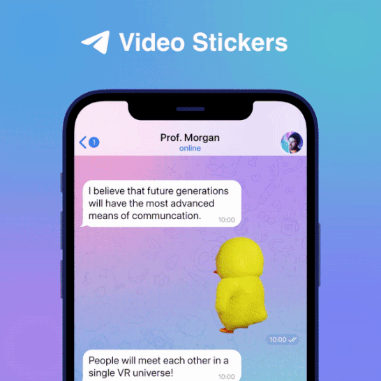 Telegram получил первое крупное обновление в 2022 году: видеостикеры, улучшенные реакции и новая навигация между чатами