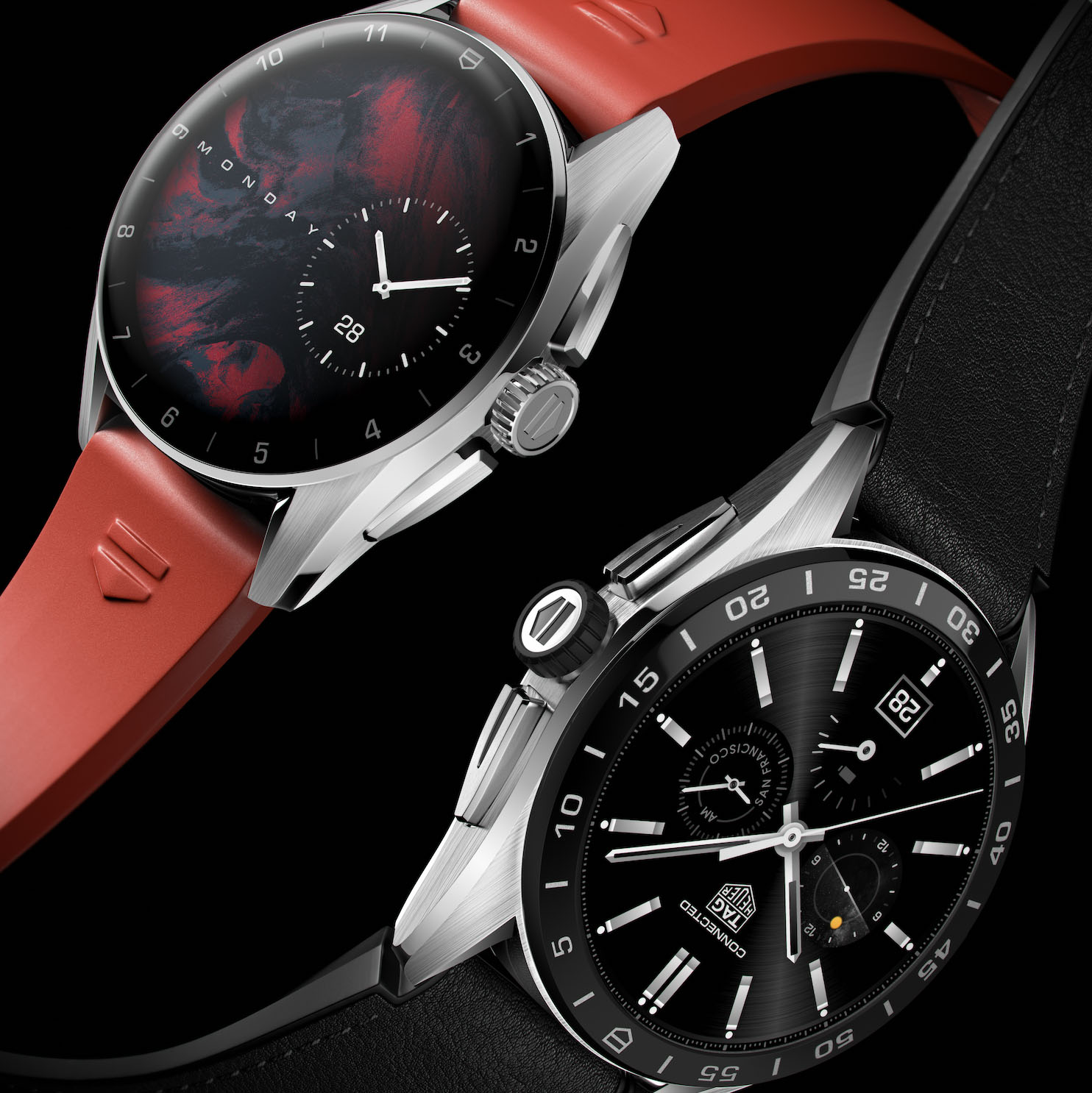 Умные часы Tag Heuer Connected Calibre E4 получили два варианта исполнения, SoC Snapdragon 4100 Plus, Wear OS, один день автономности и цену от $1800