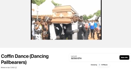 Вірусний мем Coffin Dance продали як NFT за $1,048 млн, а частину від виторгу переказали фонду «Повернись живим»