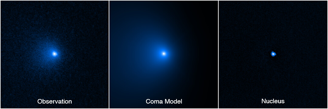 «Хаббл» подтвердил, что у ледяной кометы Бернардинелли-Бернштейна рекордно большое ядро — 500 триллионов тонн