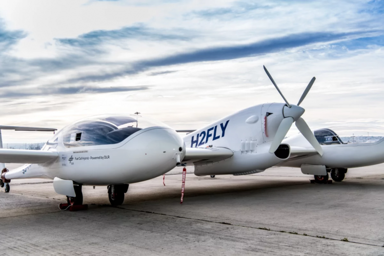 HY4 hydrogen fuel cell passenger aircraft sets altitude record and makes first flight between two commercial airports