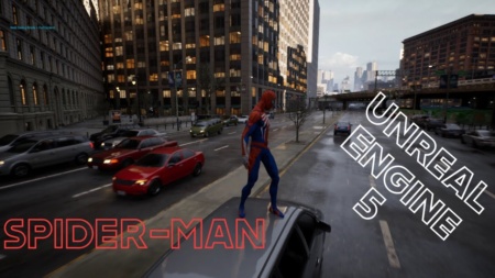 An enthusiast transferred Spider-Man to The Matrix Awakens tech-demo on Unreal Engine 5 - the result looks decent
