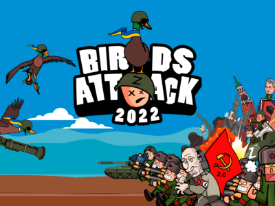 Birds Attack 2022 – патріотична гра, в якій бойовий качур нищить російських окупантів та мародерів