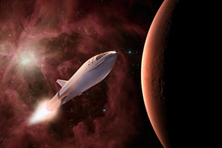 Илон Маск надеется запустить беспилотный Starship на Марс «через 3-5 лет»