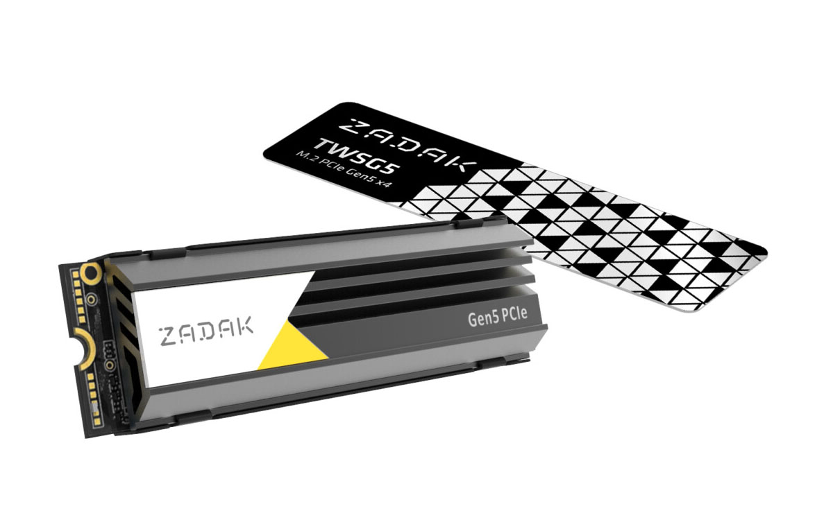 Apacer и Zadak анонсировали первые в мире твердотельные накопители PCIe Gen 5 M.2: скорость чтения и записи 13000 и 12000 МБ/с