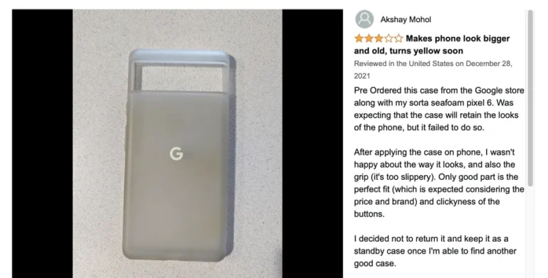 Pixel 6 owners are massively complaining about the yellowing of branded cases