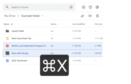 В Google Drive наконец появилась поддержка сочетания клавиш для копирования, вставки и других команд