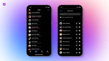 В приложении Messenger появилась вкладка Calls для работы с голосовыми и видеозвонками
