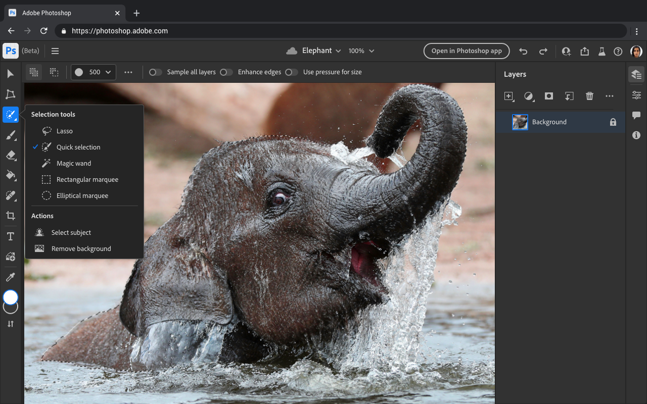 Adobe plans to make the web version of Photoshop free for all users