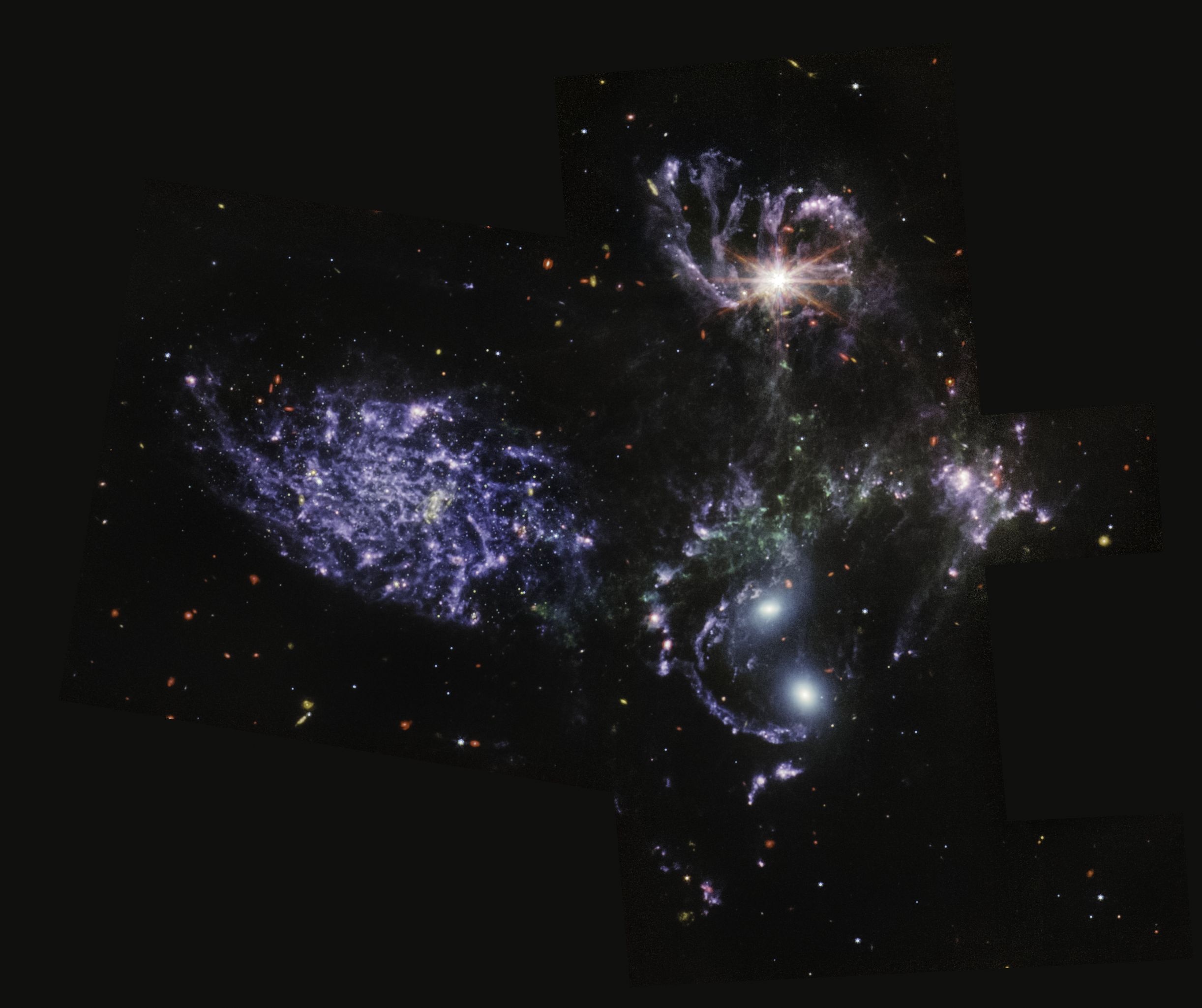 Галактики, туманности, планеты – NASA опубликовало новые цветные снимки, полученные с помощью космического телескопа «Джеймс Уэбб»