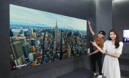 LG Display создала 97-дюймовую OLED-панель, способную передавать многоканальный звук 5.1 без динамиков