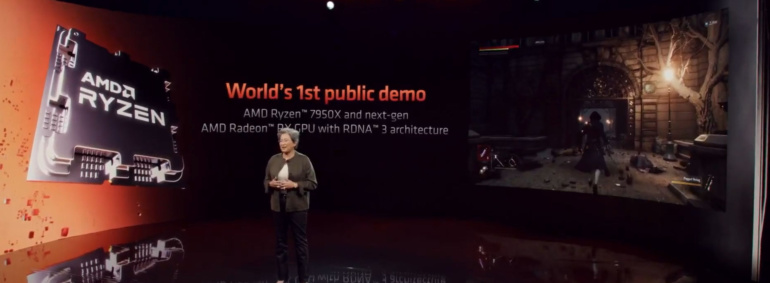 AMD показала першу відеокарту Radeon RX 7000 з архітектурою RDNA3 — приріст швидкодії складе більш як 50% щодо RDNA2