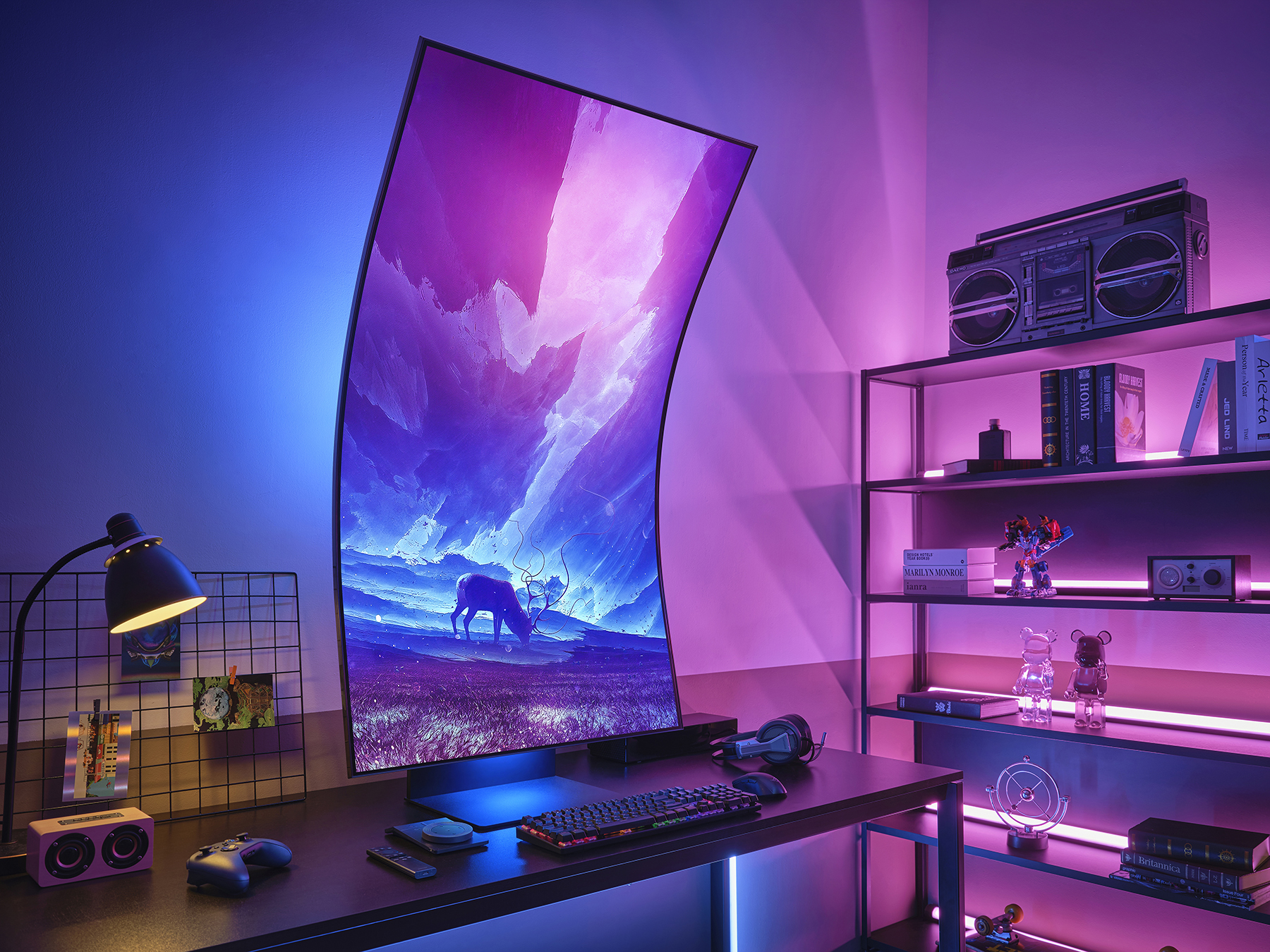Samsung Odyssey Ark — «найбільший» ігровий монітор з 55-дюймовим вигнутим екраном Quantum Mini-LED 4K за $3500