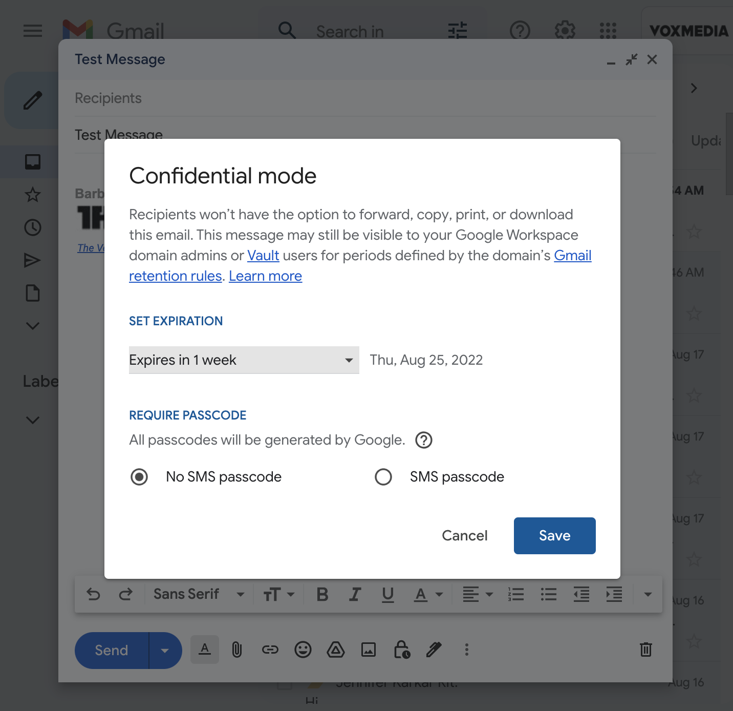 Как отправить конфиденциальное сообщение в Gmail — установка времени до самоуничтожения писем и запрет совместного использования