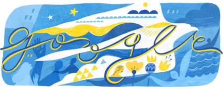 Google до Дня Незалежності України прикрасив пошуковик малюнком харківської художниці з тризубом у вигляді сокола