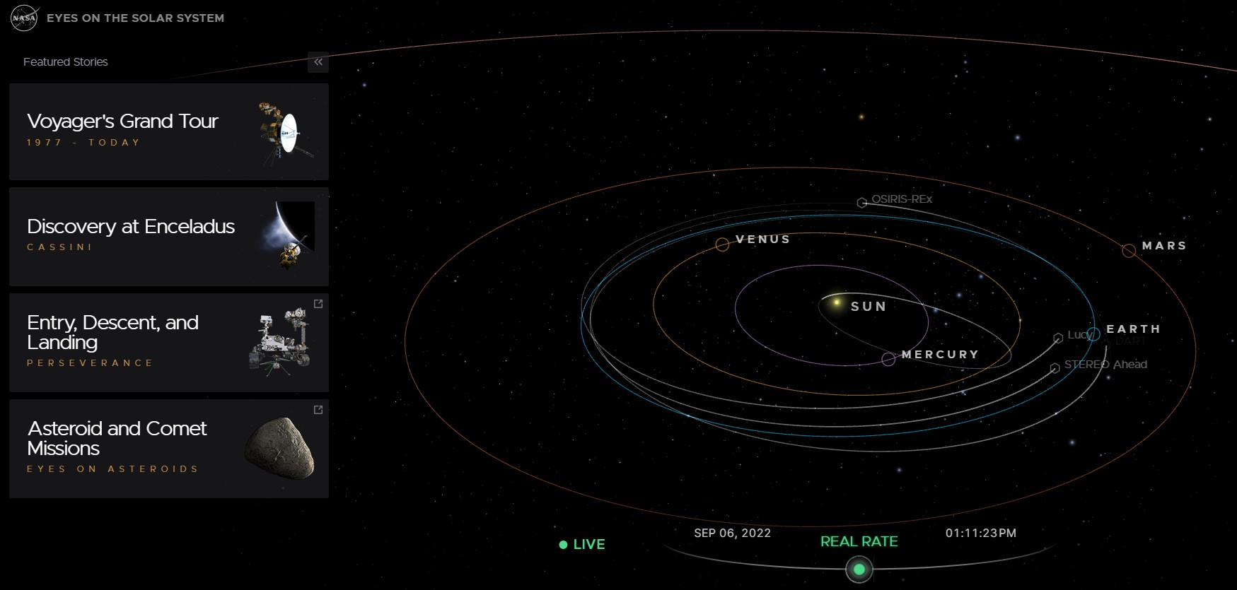 Nasa Interactive 3d Map Solar System View Updated Improved