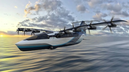 Regent показала на видео прототип Seaglider — первого в мире электрического экраноплана, способного развивать скорость до 300 км/ч