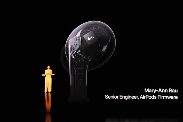 Apple анонсировала TWS-наушники AirPods Pro 2 — чип Apple H2 и вдвое меньше шума в режиме шумоподавления за $249