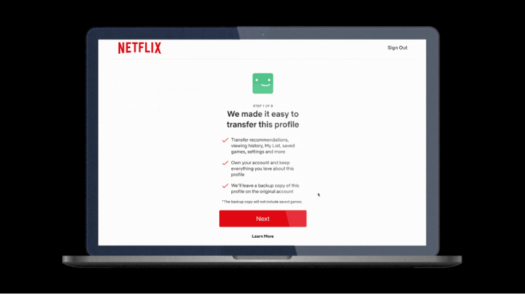 Netflix запускает функцию Profile Transfer – она позволит перейти на новую учётную запись, сохранив все свои данные