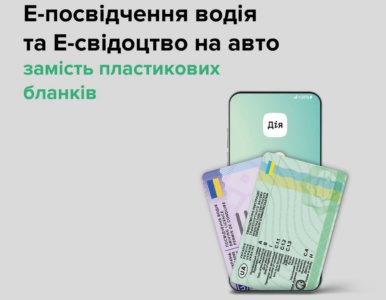З 14 грудня в Україні з’явиться можливість отримання посвідчення водія та свідоцтва про реєстрацію транспорту виключно в електронному вигляді