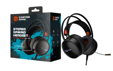 360-degree sound stage and stylish design: Canyon introduced a stereo headset for gamers