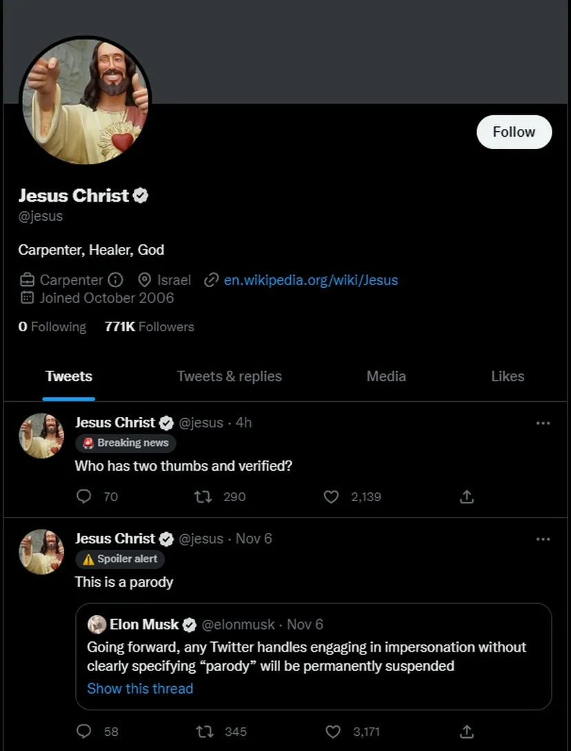 Верифікація у Twitter вийшла з-під контролю: фейкові акаунти “Трампа”, “Nintendo” та “Ісуса Христа” отримали синю галочку