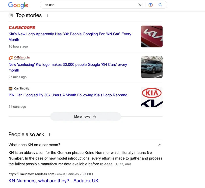 Новий логотип Kia збиває з пантелику: 30 000 людей щомісяця шукають у Google автомобіль “KN” 