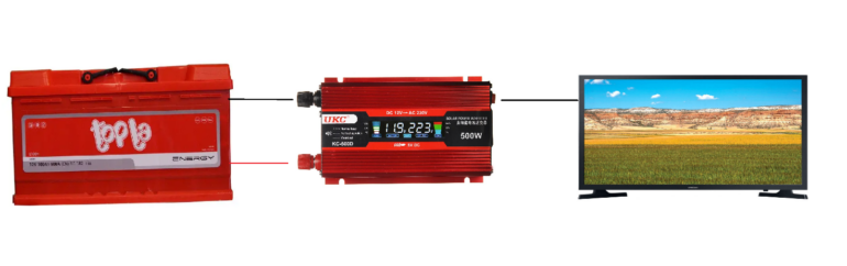 How to connect the inverter to the battery?  We are making a budget charging station