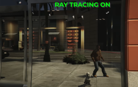 Grand Theft Auto V на консолях получила отражения с использованием трассировки лучей — но вы не увидите их в зеркалах бокового вида, сидя за рулем