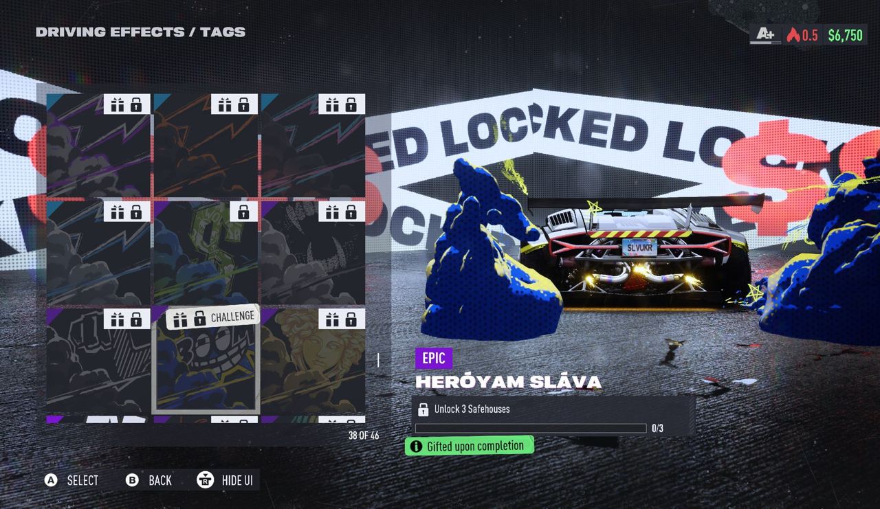 Heroyam Slava: In Need For Speed: Unbound you can unlock the blue and yellow road tire track