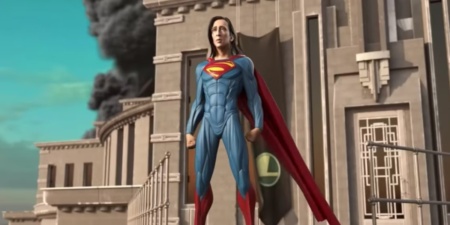 Николас Кейдж все-таки появился в образе Супермена — правда, в фанатском трейлере отмененного фильма DC “Superman Lives”