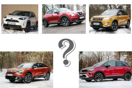 Гід покупця: ТОП-5 автомобілів B-SUV – порівнюємо Citroen C4, Nissan Juke, Opel Crossland, Toyota Yaris Cross, Suzuki Vitara