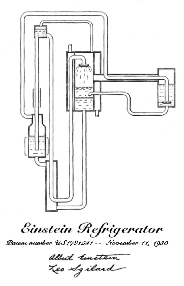 Малюнок із заявки на патент Ейнштейна та Сіларда.
