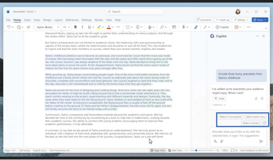 Microsoft Copilot — новий ШІ-помічник, який працюватиме за вас у Word, Excel та інших програмах Office