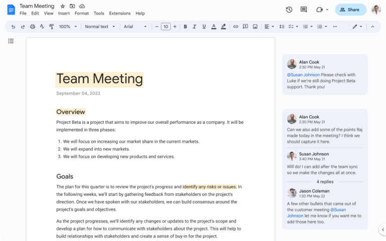 Google Docs и другие приложения Google Drive получают новый интерфейс в стиле Material Design 3