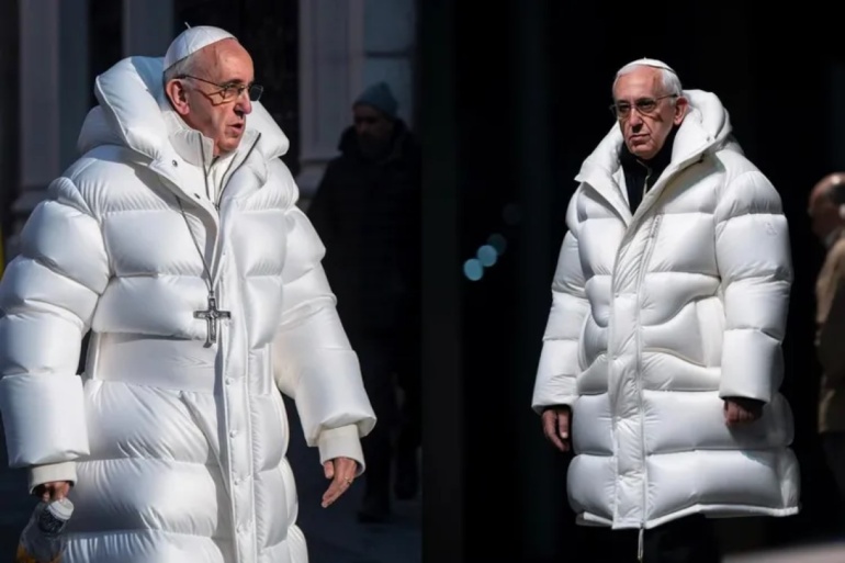 Daddy cool. Фото Папи Франциска в стильному пуховику виявилось фейком, згенерованим Midjourney