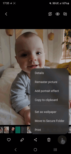 Голлівудська посмішка для немовляти. Функція «Remaster» у смартфонах Samsung вирішила «покращити» знімок 7-місячного малюка, додавши… зуби