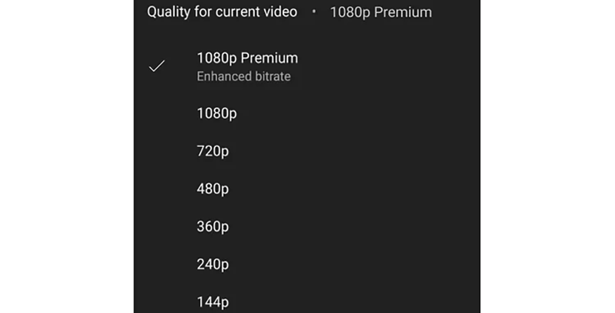 YouTube Premium 1080p