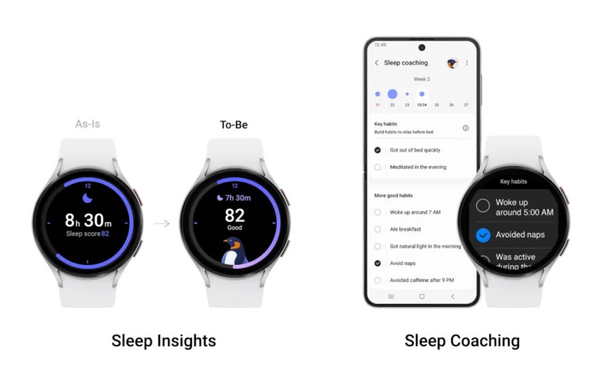 Смартгодинники Samsung Galaxy Watch зможуть контролювати якість сну і фіксувати такі показники, як «‎години хропіння» та рівень кисню в крові