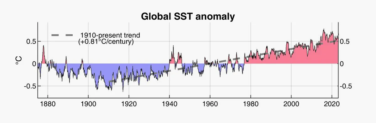 Спека у Світовому океані – середня температура поверхні моря злетіла до екстремальних показників у 2023 році й, схоже, не планує знижуватись