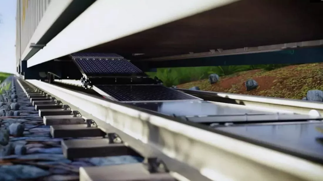 Швейцарія почала встановлювати сонячні панелі на залізничних коліях